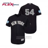 Camiseta Beisbol Hombre New York Yankees Aroldis Chapman Flex Base Entrenamiento de Primavera Alterno 2019 Azul