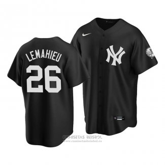 Camiseta Beisbol Hombre New York Yankees Dj Lemahieu Replica 2020 Negro