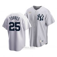 Camiseta Beisbol Hombre New York Yankees Gleyber Torres Cooperstown Collection Primera Blanco