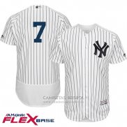 Camiseta Beisbol Hombre New York Yankees Mickey Mantl Autentico Collection Flex Base Blanco