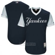 Camiseta Beisbol Hombre New York Yankees Players Weekend 2017 Personalizada Negro