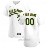Camiseta Beisbol Hombre Oakland Athletics Personalizada Autentico Primera Blanco