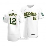 Camiseta Beisbol Hombre Oakland Athletics Sean Murphy Autentico Primera Blanco