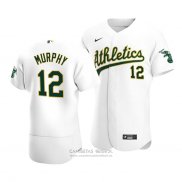 Camiseta Beisbol Hombre Oakland Athletics Sean Murphy Autentico Primera Blanco