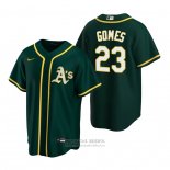 Camiseta Beisbol Hombre Oakland Athletics Yan Gomes Replica Alterno Verde