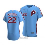 Camiseta Beisbol Hombre Philadelphia Phillies Andrew Mccutchen Autentico Alterno 2020 Azul