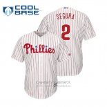 Camiseta Beisbol Hombre Philadelphia Phillies Jean Segura Cool Base Primera Blanco