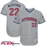 Camiseta Beisbol Hombre Pittsburgh Pirates 2017 Estrellas y Rayas Andrew Mccutchen Gris Flex Base