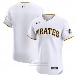 Camiseta Beisbol Hombre Pittsburgh Pirates Primera Elite Blanco