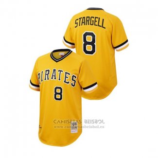 Camiseta Beisbol Hombre Pittsburgh Pirates Willie Stargell Cooperstown Collection Autentico Oro