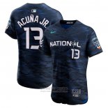 Camiseta Beisbol Hombre Ronald Acua Jr. All Star 2023 Vapor Premier Elite Azul
