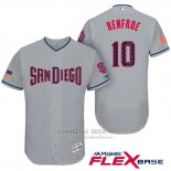 Camiseta Beisbol Hombre San Diego Padres 2017 Estrellas y Rayas Hunter Renfroe Gris Flex Base