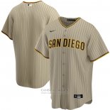 Camiseta Beisbol Hombre San Diego Padres Alterno Replica Marron