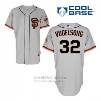Camiseta Beisbol Hombre San Francisco Giants Ryan Vogelsong 32 Gris Alterno Cool Base