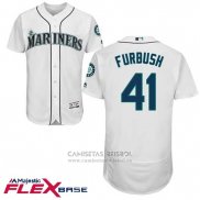 Camiseta Beisbol Hombre Seattle Mariners Charlie Furbush Blanco Autentico Collection Flex Base