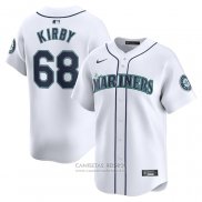 Camiseta Beisbol Hombre Seattle Mariners George Kirby Primera Limited Blanco