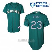 Camiseta Beisbol Hombre Seattle Mariners Nelson Cruz 23 Verde Alterno Cool Base