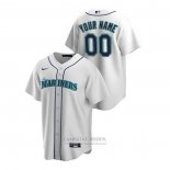 Camiseta Beisbol Hombre Seattle Mariners Personalizada Replica Primera Blanco