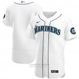 Camiseta Beisbol Hombre Seattle Mariners Primera Autentico Blanco