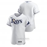 Camiseta Beisbol Hombre Tampa Bay Rays Authentic Blanco