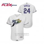 Camiseta Beisbol Hombre Tampa Bay Rays Avisail Garcia Turn Back The Clock Flex Base Blanco