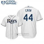 Camiseta Beisbol Hombre Tampa Bay Rays Cj Cron Cool Base Primera Blanco