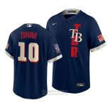 Camiseta Beisbol Hombre Tampa Bay Rays Mike Zunino 2021 All Star Replica Azul