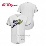 Camiseta Beisbol Hombre Tampa Bay Rays Turn Back The Clock Flex Base Blanco