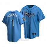 Camiseta Beisbol Hombre Tampa Bay Rays Willy Adames Replica Alterno 2020 Azul