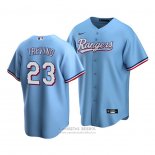 Camiseta Beisbol Hombre Texas Rangers Jose Trevino Replica Alterno Azul