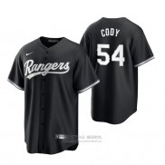 Camiseta Beisbol Hombre Texas Rangers Kyle Cody Replica 2021 Negro