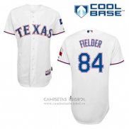 Camiseta Beisbol Hombre Texas Rangers Prince Fielder 84 Blanco Primera Cool Base