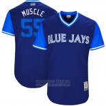 Camiseta Beisbol Hombre Toronto Blue Jays 2017 Little League World Series Russell Martin Azul