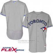 Camiseta Beisbol Hombre Toronto Blue Jays Gris Flex Base