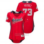 Camiseta Beisbol Mujer All Star Felipe Vazquez 2018 Home Run Derby National League Rojo