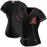 Camiseta Beisbol Mujer Arizona Diamondbacks Personalizada 2020 Replica Alterno Negro
