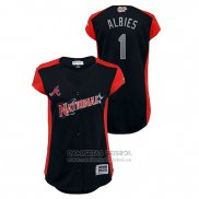 Camiseta Beisbol Mujer Atlanta Braves 2019 All Star Workout National League Ozzie Albies Azul