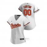 Camiseta Beisbol Mujer Baltimore Orioles Personalizada 2020 Replica Primera Blanco