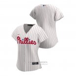 Camiseta Beisbol Mujer Philadelphia Phillies Replica 2020 Primera Blanco