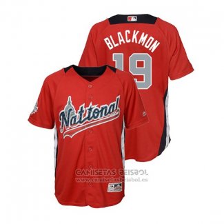 Camiseta Beisbol Nino All Star Charlie Blackmon 2018 Home Run Derby National League Rojo