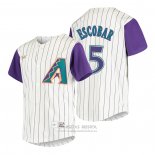 Camiseta Beisbol Nino Arizona Diamondbacks Eduardo Escobar Cooperstown Collection Alterno Crema