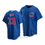 Camiseta Beisbol Nino Chicago Cubs David Bote Replica Alterno 2020 Azul
