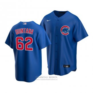 Camiseta Beisbol Nino Chicago Cubs Jose Quintana Replica Alterno 2020 Azul