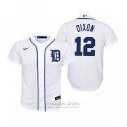 Camiseta Beisbol Nino Detroit Tigers Brandon Dixon Replica Primera Blanco