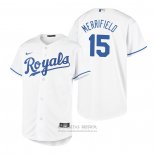 Camiseta Beisbol Nino Kansas City Royals Whit Merrifield Replica Primera Blanco
