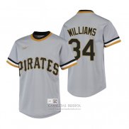 Camiseta Beisbol Nino Pittsburgh Pirates Trevor Williams Cooperstown Collection Road Gris
