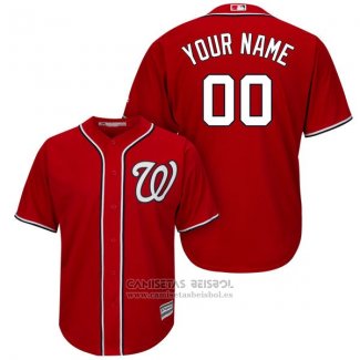 Camiseta Beisbol Nino Washington Nationals Personalizada Rojo