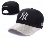 Gorra New York Yankees Negro Silver1