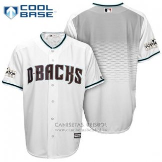 Camiseta Beisbol Hombre Arizona Diamondbacks 2017 Postemporada Blanco Cool Base