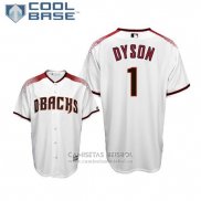 Camiseta Beisbol Hombre Arizona Diamondbacks Jarrod Dyson Cool Base Primera Blanco